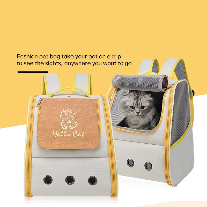 "Homeschool Vibes" Cat Backpack